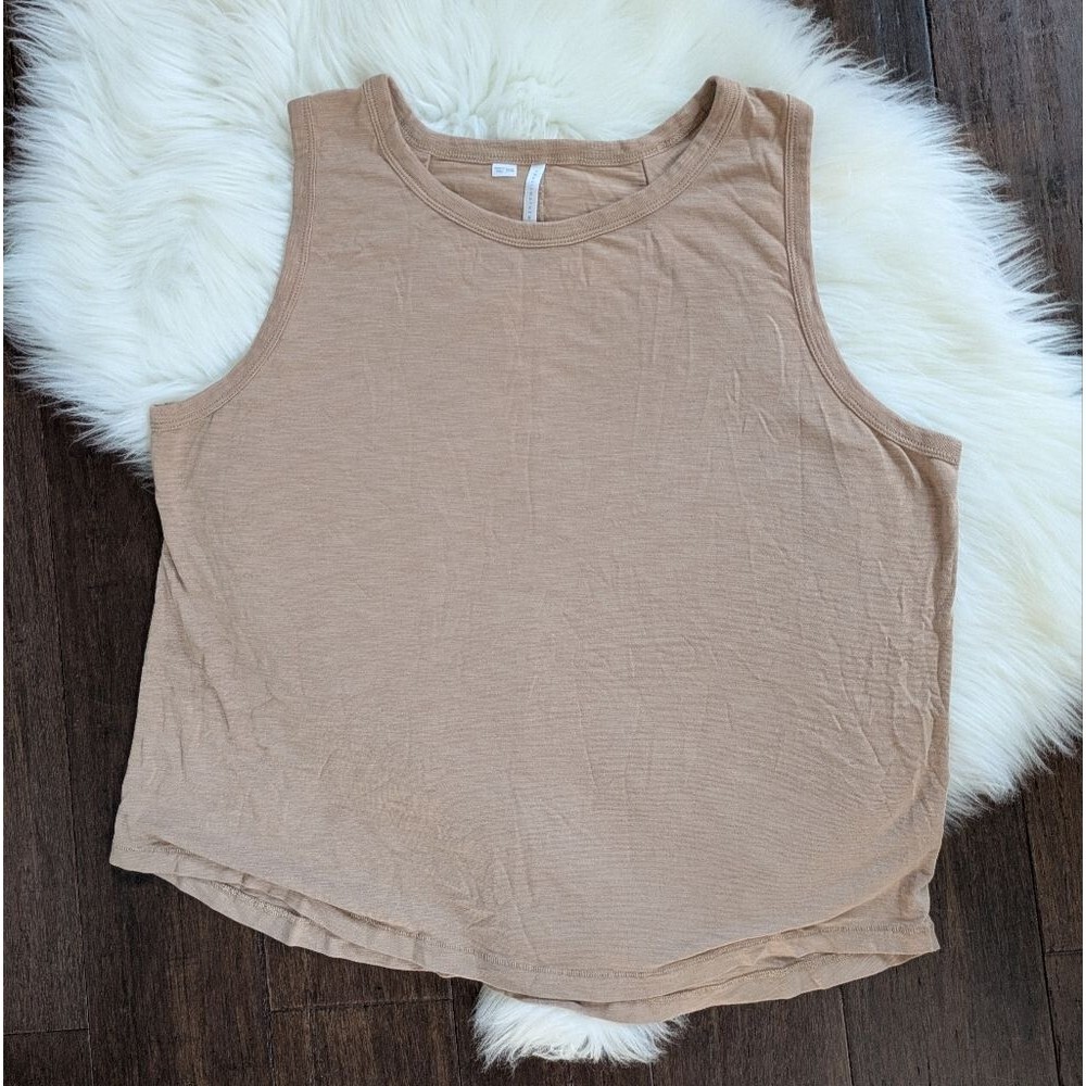 Travis Mathew Cloud Tank Natural Tan Brown Modal Cotton XXL